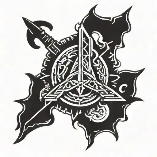 Viking Compas Rune And Symbol