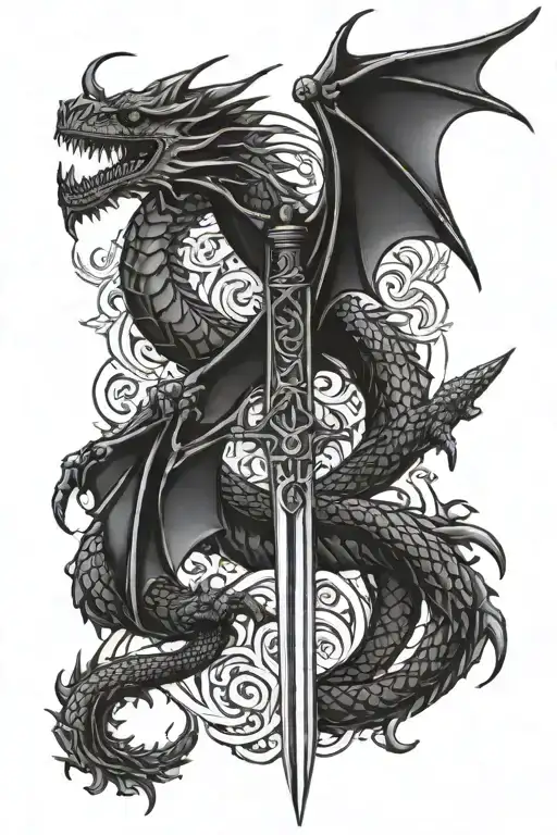 Sword With Dragon