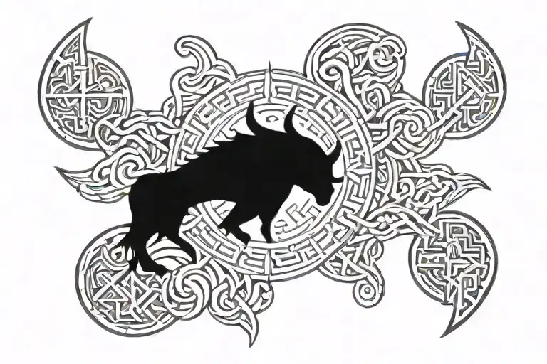 Viking Runes Half Forearm