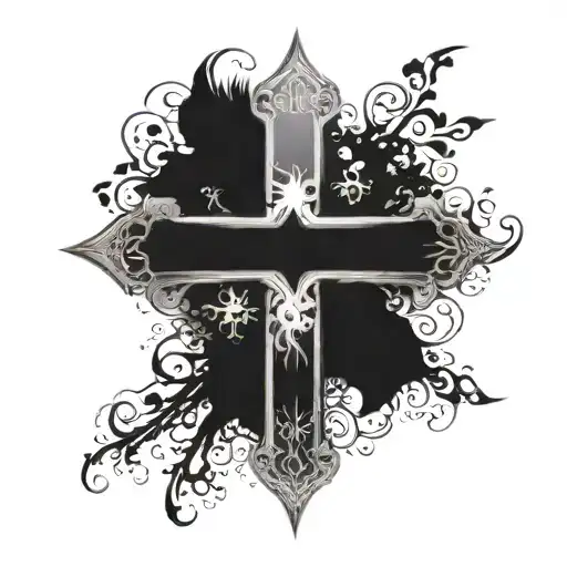 Cross Going Through The Skin