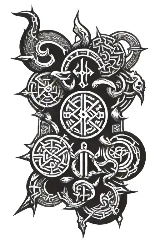 Ancient Viking Runes Mystical