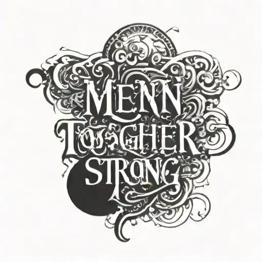 Text Of Men Toghter Strong