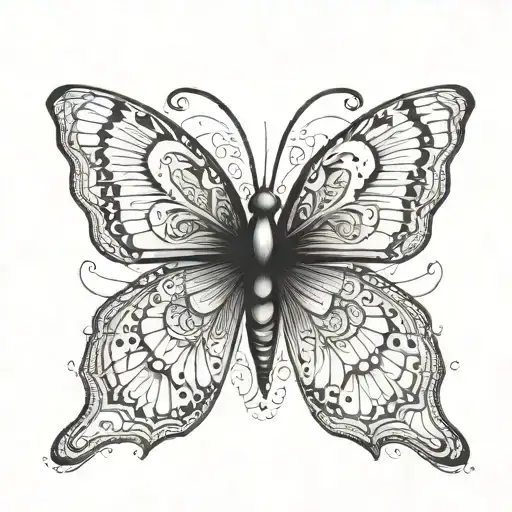 Butterfly Front View