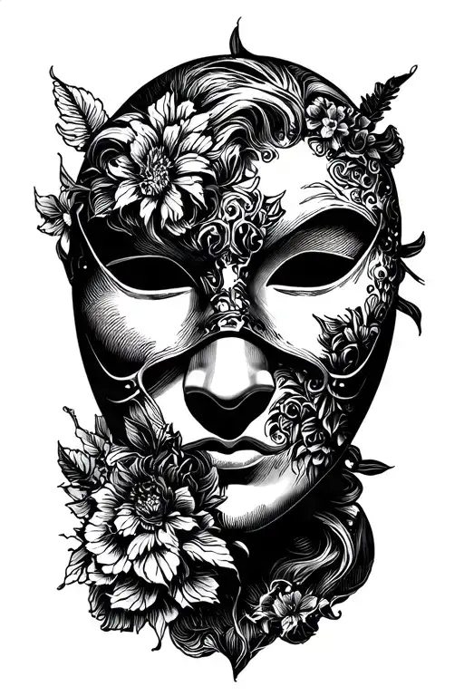 Black Masks Tragedy And Comedy