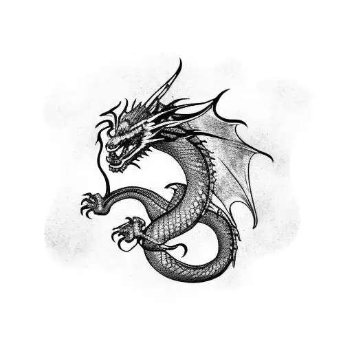 Dragon With Jungle