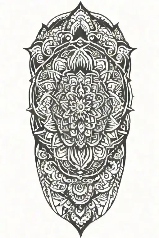 Tattoo Sketch Mandala