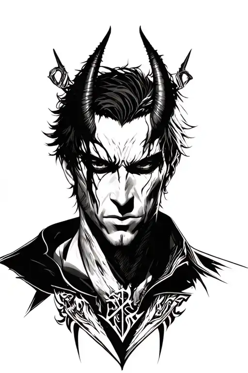 Dante's Face Of Devil May Cry Half Human And Devil Trigger