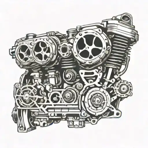 V8 Engine Cylinder Head