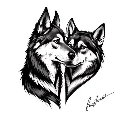 Lobos Couple Heart Author