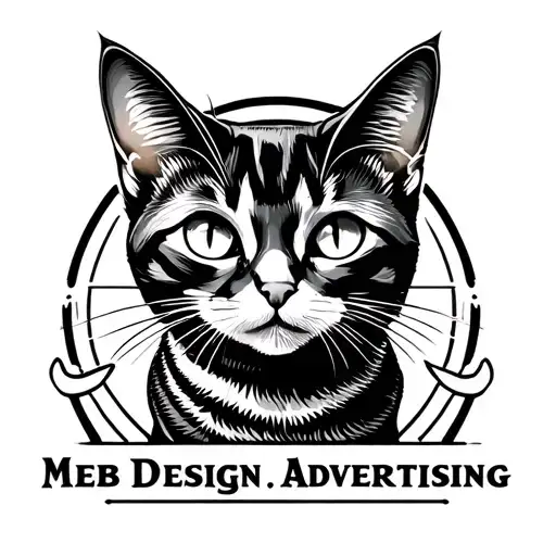 A Cat On A Logo That Says Meb Design And Advertising