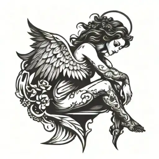 Feminine Broken Angel