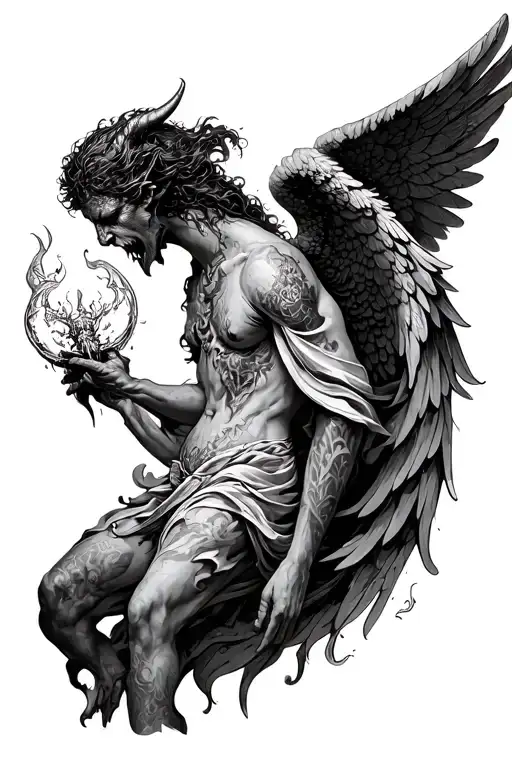 Angel War Against Demon