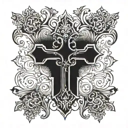 Old Cross With Very Few Flourishes