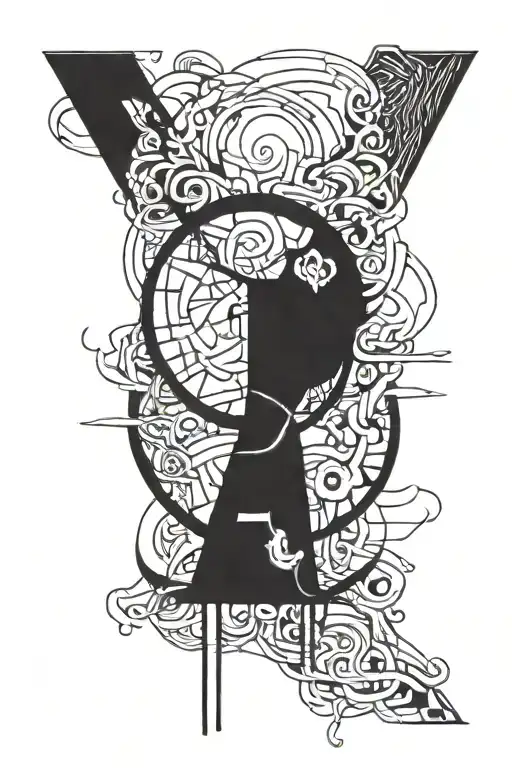 The Word Perception In A Cool Font