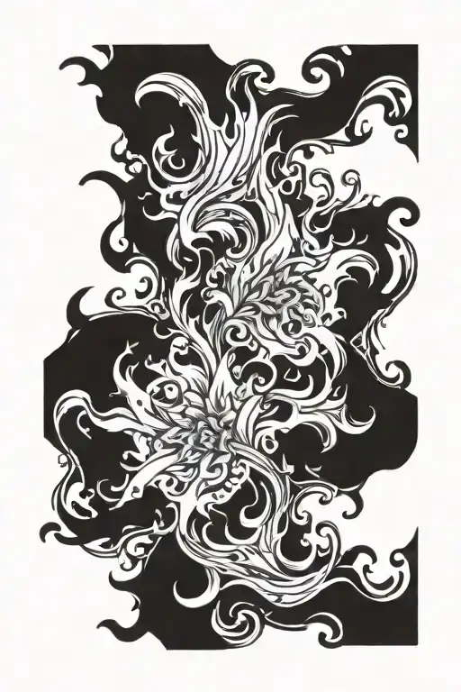 Just Whit Flames Coming