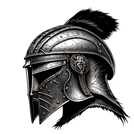 Gladiator With Helmet