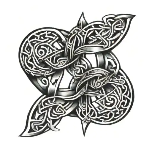 Celtic Knot But In A Mechanical Style