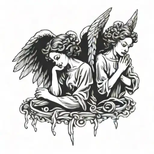 Say No Evil See No Evil Hear No Evil Tattoo Biblically Accurate Angels
