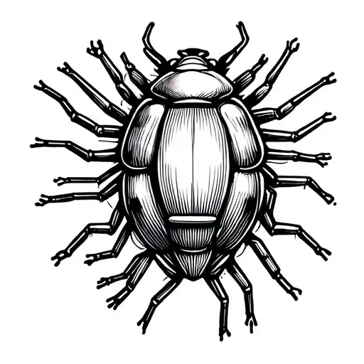 4 Or 5 Line Art 8-Pin Integrated Circuits Standing Around Like Little Bugs