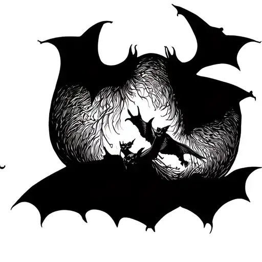 Bats Flying