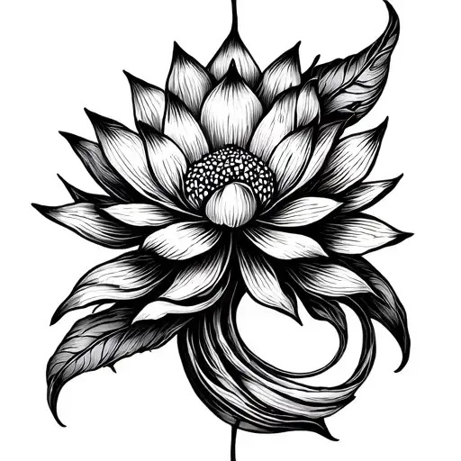Semicolon Made Of Lotus