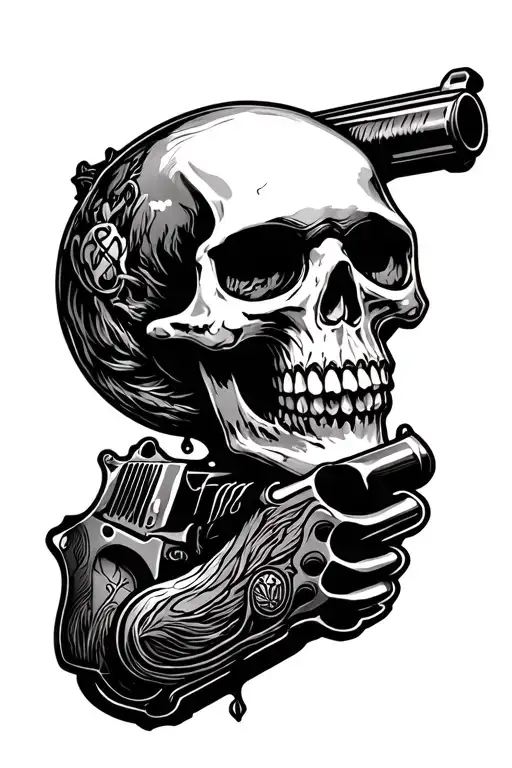 Die Young Skull Gun