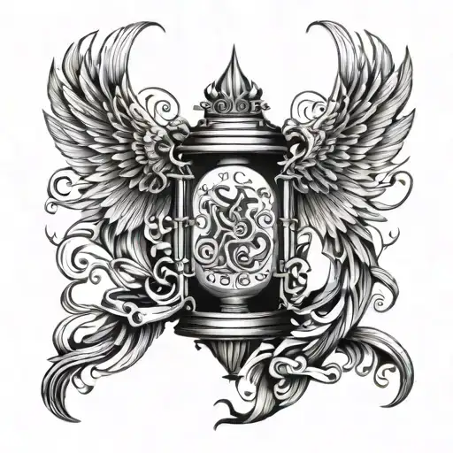 Embrace The Suck Warrior Phoenix Hourglass