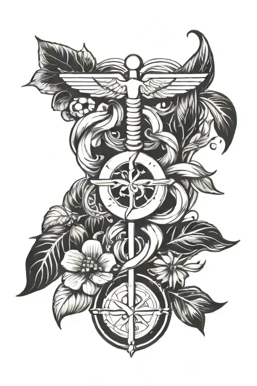 Pharmacy Symbol Intertwined