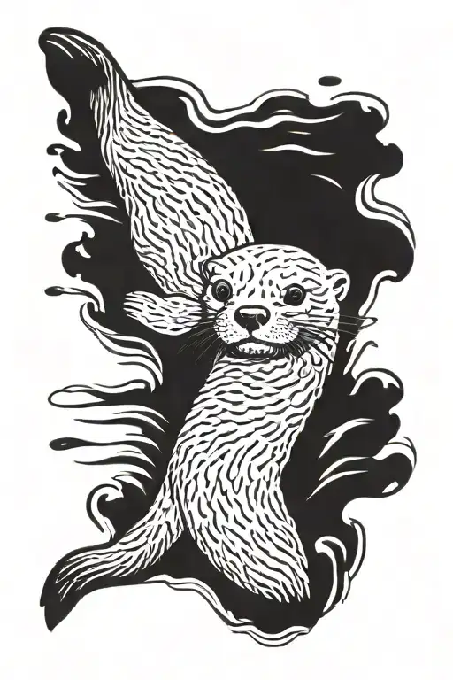 Otter Swimming