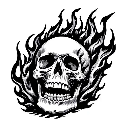 Skull On Fire