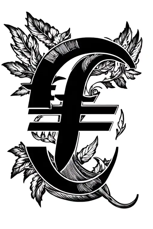 Euro Symbol For Shoulder Gangster Style