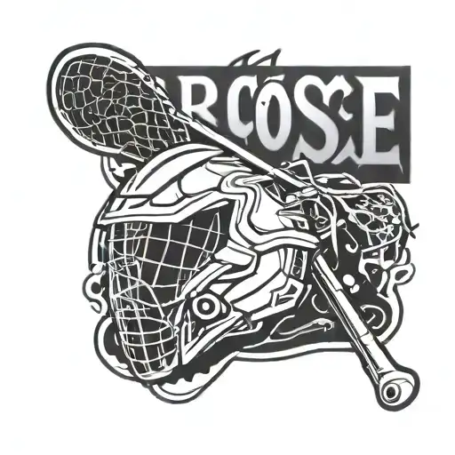 Lacrosse With Text 'Redrock'