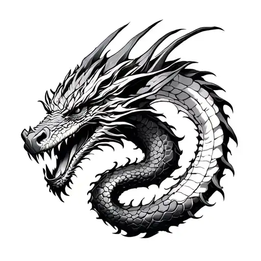 Dragon And Space Elements