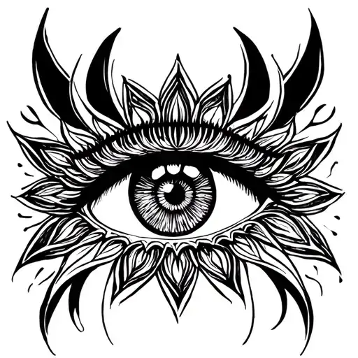 All Seeing Eye In Mandala
