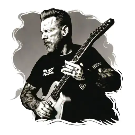James Hetfield With Explorer