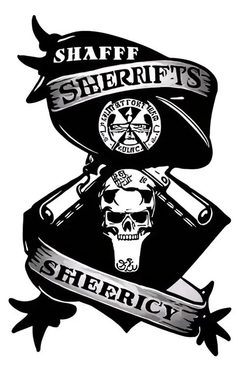 Sheriff's Deputy Badge Surrounded