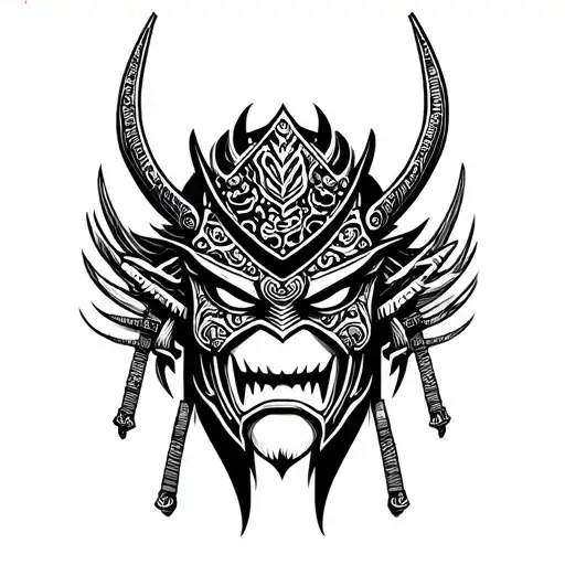 Samurai Oni Mask