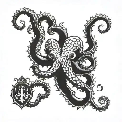 Alestorm Octopus With Stralsund Coat Of Arms