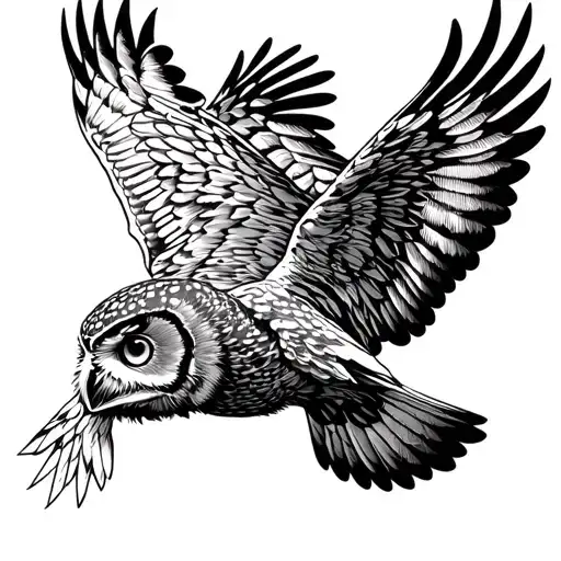 Owl Flying