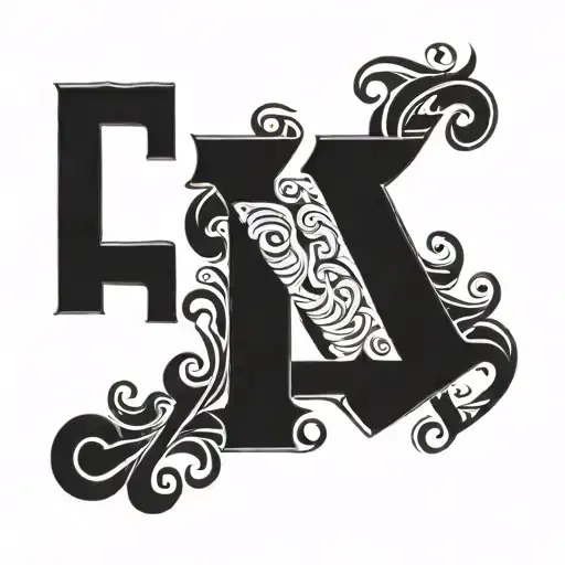 Vikings Letter L O V E