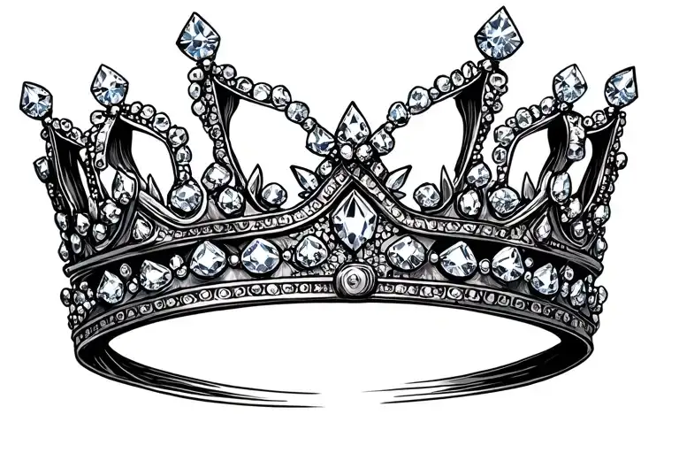 A Crown Made Of Diamonds And Gold