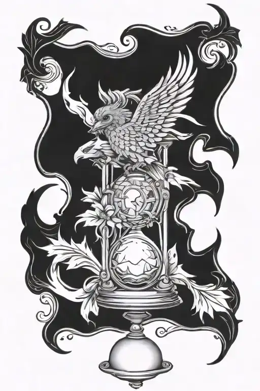 Gryphon Hour Glass Surrounded