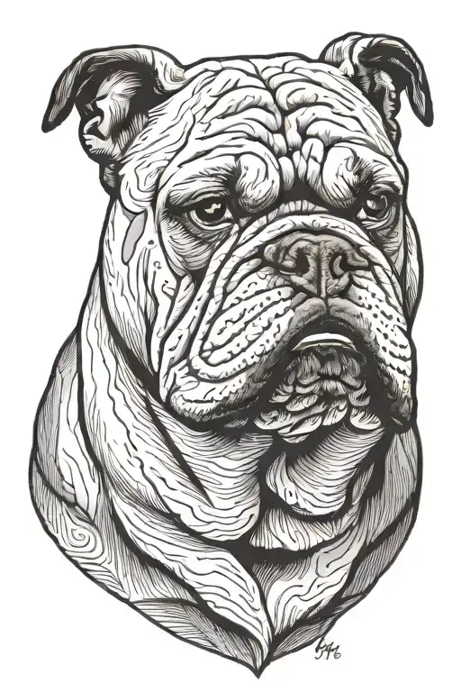 Bulldog Head Looking