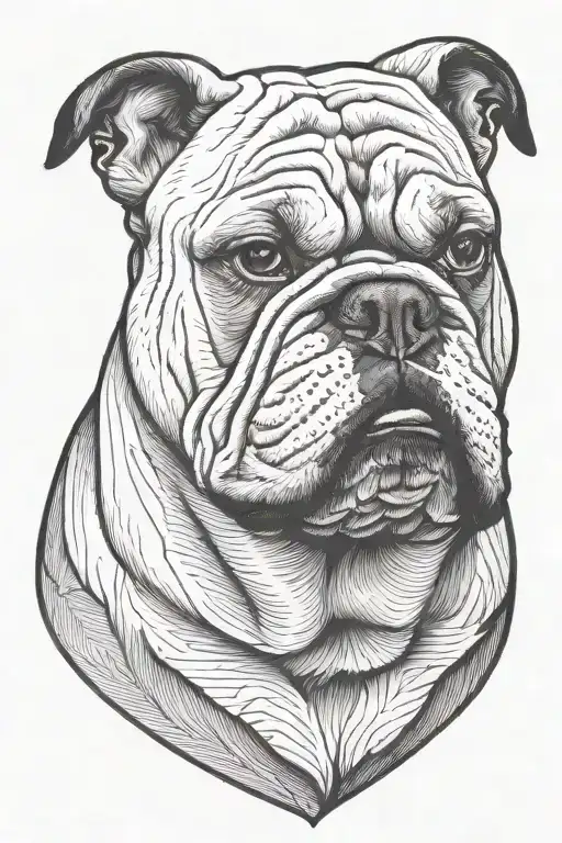 Bulldog Head Looking