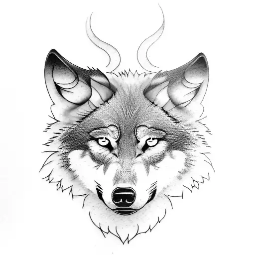 Wolf For A Forearm Tatto