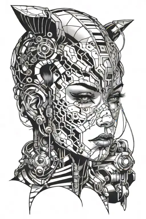 Cyber Girl Face