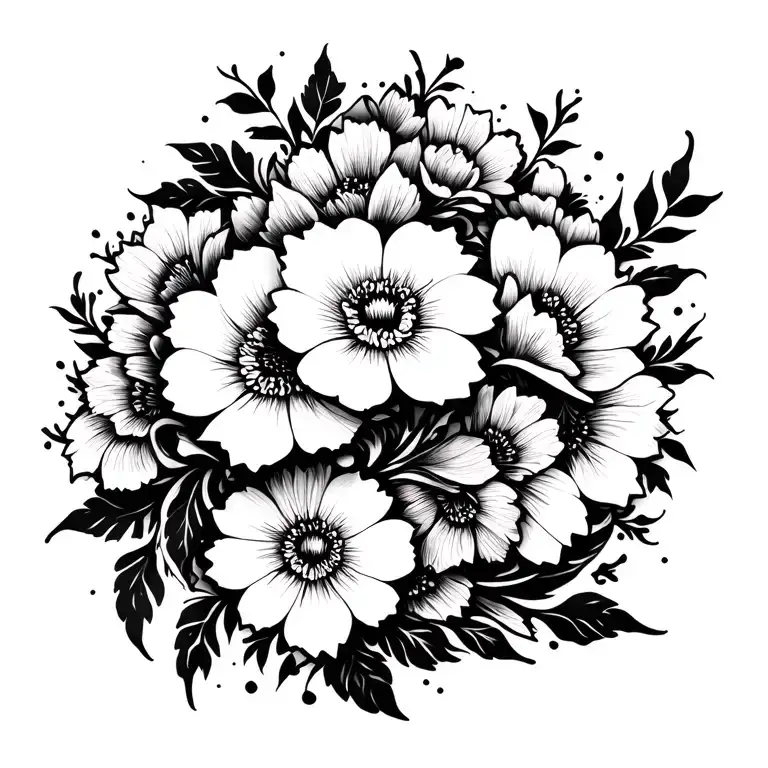 Flowers Swirls Coupled