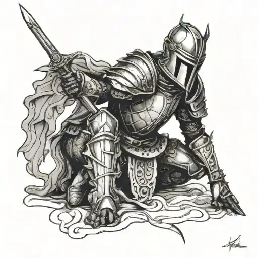 Kneeling Knight