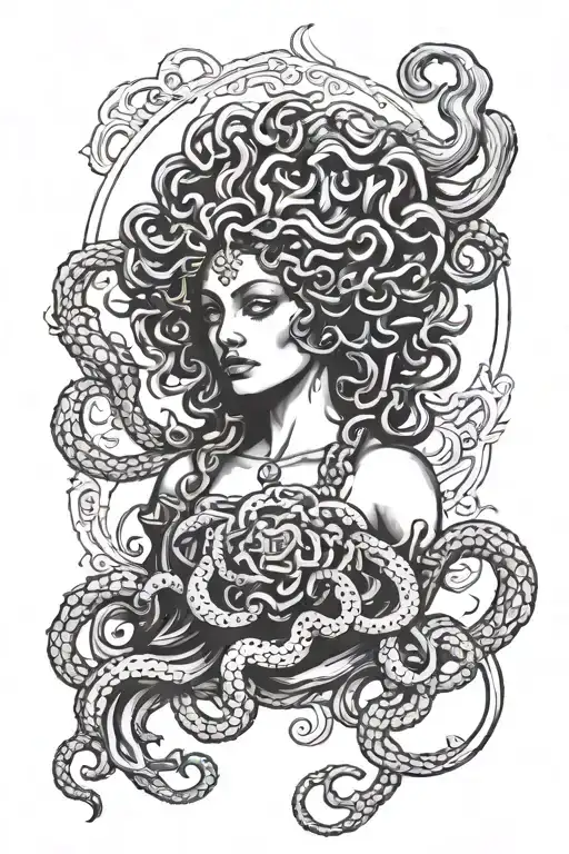 Vintage Goth Medusa