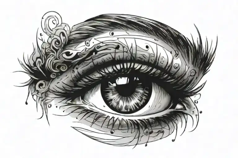Number 1 Blacked Out Eyes